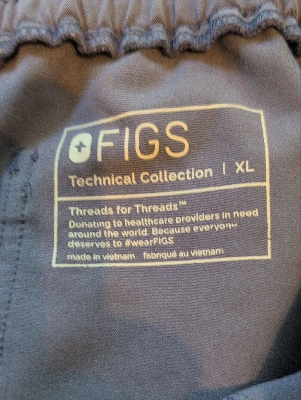 Figs Men's Indigo Drawstring Scrub Pants
